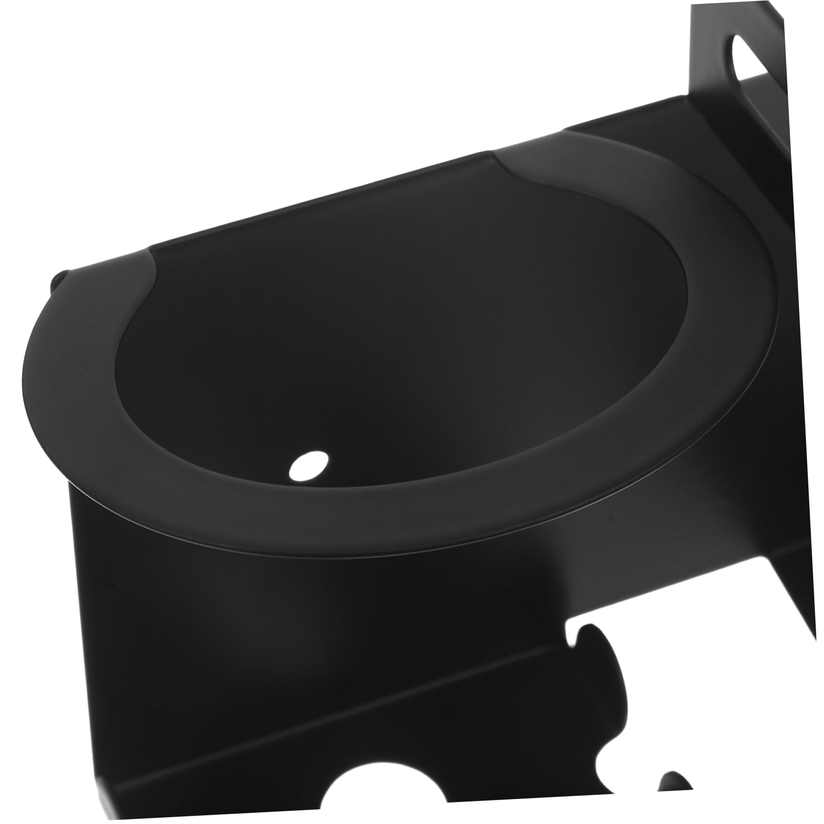 Portaspazzolino da bagno in acciaio inox nero e porta spazzolino elettrico, supporto per spazzolino da denti, dentifricio, rasoio e gancio per asciugacapelli, per il bagno per il massimo risparmio di