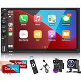 【Radio 2 Din】Pantalla radian HD 2.5D de 7 pulgadas. Tamaño de instalación: 178 (ancho) * 62 (alto) * 103 (profundidad) mm. Compatible con todos los coches de diferentes marcas. Con una pantalla táctil de alta resolución de 1024*600 de 7 pulgadas, el toque es más sensible y preciso, brindándole una excelente experiencia de ver videos HD de 1080P.
