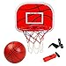 Canestro Basket da Camera Bambini Giochi da Giardino Mini Canestro Basket Set Interno con la Sfera e la Pompa Giocattolo Sportivo Giochi Bambini Bambino 6 7 8 9 Anni