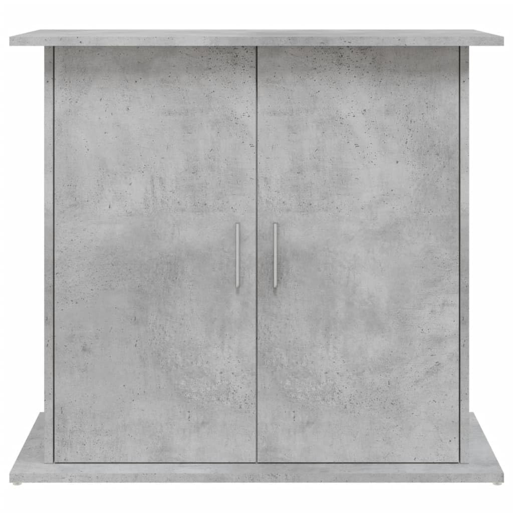 vidaXL Support d'aquarium en béton gris 81 x 36 x 73 cm Bois d'ingénierie