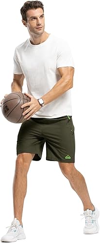 Miniatura 6 de TBMPOY Pantalones cortos de senderismo para hombre de 7 pulgadas, de secado rápido, atléticos, gimnasio, deportes al aire libre, entrenamiento,