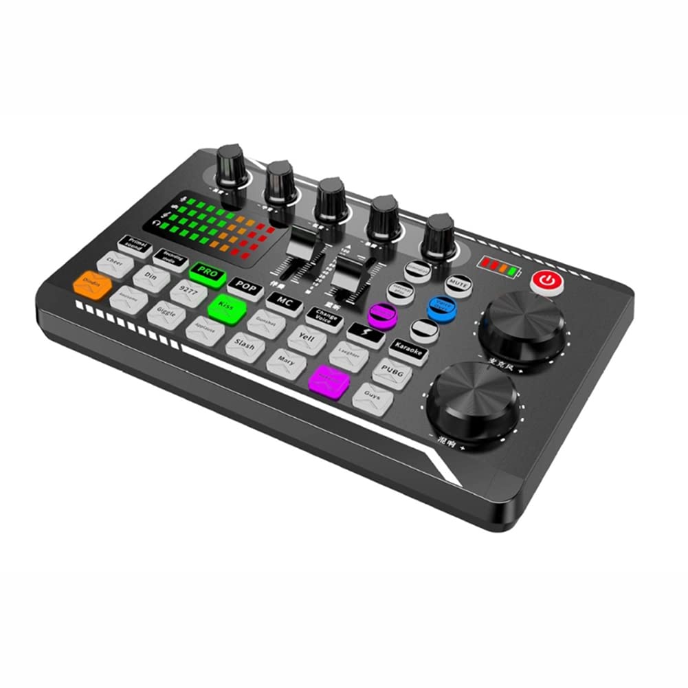 Tarjeta de Sonido SuanQ F998 USB Mezclador Amplificador para PC