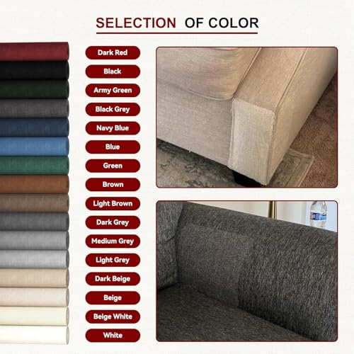Patch de Réparation en Tissu de Lin Beige Cahomo 40x230 cm