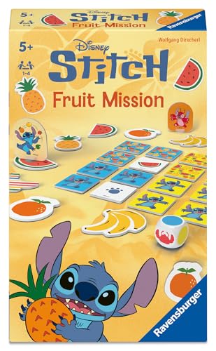 Ravensburger - Mini Jeu Stitch - Jeu de société - Jeu Coopératif - Enfants et Parents - Format de boîte Compact - De 2 à 4 Joueurs à partir de 5 Ans - Mixte - 24981 - Version française
