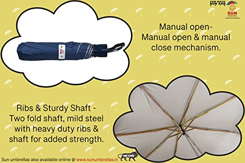 Image of Sun Umbrella S-Series, 3 Fold, UV Protective, Compact and Light weight