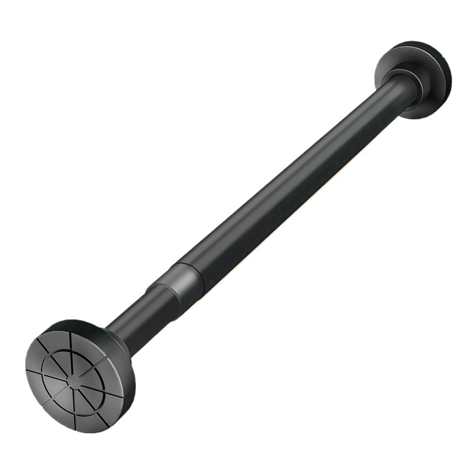 Expandable Clothes Drng Rod Dormi Closet Hanging Cabinet Support Multi-Functional Clothing Storage for Wardrobe and Cloakroom(Telescopic length 150~240cm [black])