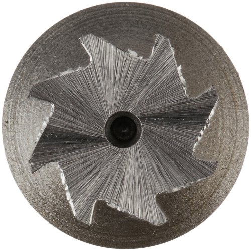 Keo 63030 High-Speed Steel Woodruff Keyseat Cutter, Uncoated (Bright) Finish, Round Shank, 1/2" Shank Diameter, 3/8" Cutter Diameter, 8 Straight Teeth, 3/32" Face Width #TOP2