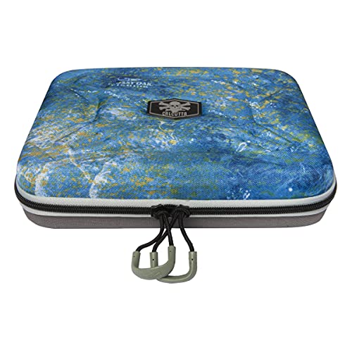 Calcutta Squall Molded Bait Binder | Mossy Oak Coastal Shoreline Pattern | 8 Removable Clear Plastic Sleeves | Compression Molded Durability | Soft Bait Organizer #TOP5