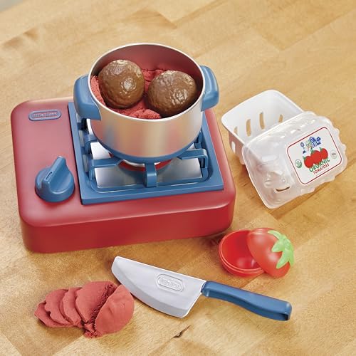 Little Tikes Creative Chefs Italian Restaurant Kit - Comes with Make It Mix and 33 Realistic Accessories, Pretend Play Cooking Set, NOT EDIBLE, Suitable for Boys and Girls Ages 3+ Years - Image 10