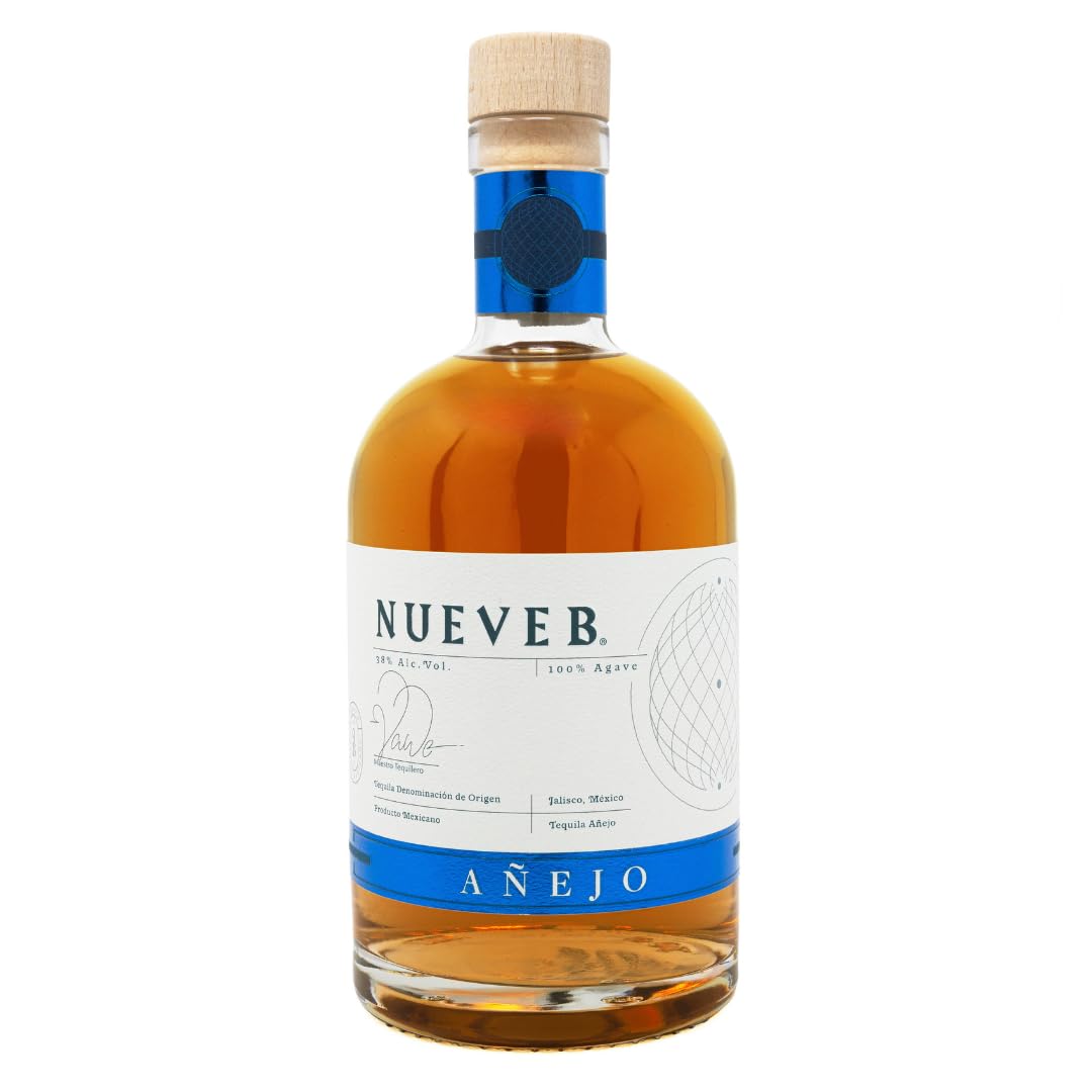 NUEVE B Añejo Premium Tequila 100% Agave 38% vol. 0,7l Handgefertigt Limitierte Auflage