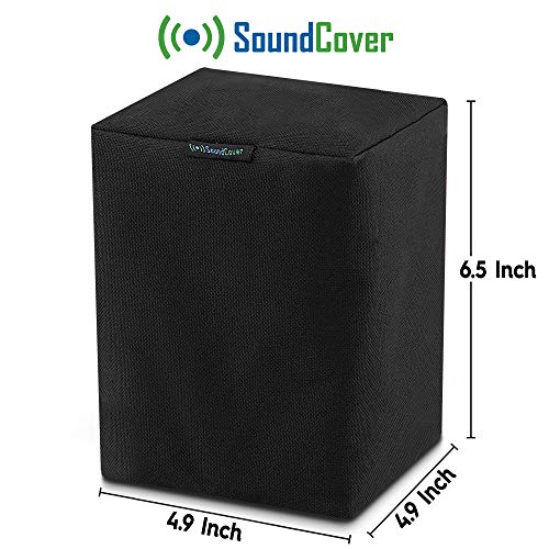 Pair of Black Outdoor Speaker Covers for Sonos Play:1 / One/One SL – Heavy-Duty 600D Dust, Rain & UV Protection – SoundCover 2-Pack by SoundCover - Image 4