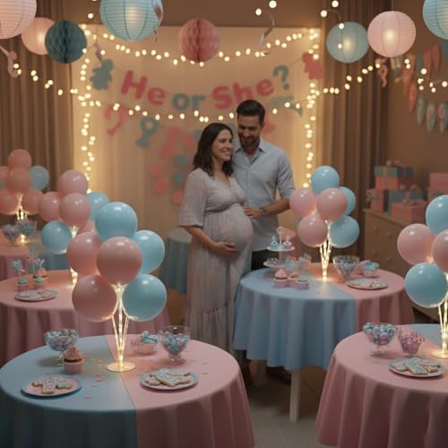 Image of Lightsfever 6 Sets LED Balloon Table Centerpieces for Party Decorations