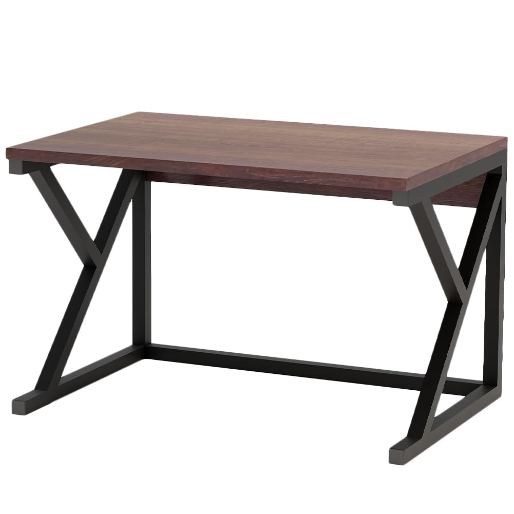 Shally Dogan Scaffalatura Salvaspazio Porta Microonde in Acciaio e Legno, Scaffale da Cucina con 1 Ripiano, Unità di Mensole Piedini Antiscivolo, Mensola Multiuso Design Moderno (Noce + Nero)
