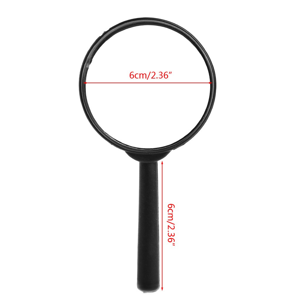 DIIOOMIEEU 2X Magnifier for Reading Tool Handheld Magnifyings Glass for Reading Identification Glass Lens Reading Glass