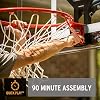 Silverback NXT Portable Adjustable 10ft Outdoor Basketball Hoop - 50 and 54 Basketball Goal Backboard Available - Assembles in 90 Minutes