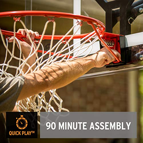 Image of Silverback NXT Portable Adjustable 10ft Outdoor Basketball Hoop - 50 inch and 54 inch Basketball Goal Backboard Available - Assembles in 90 Minutes
