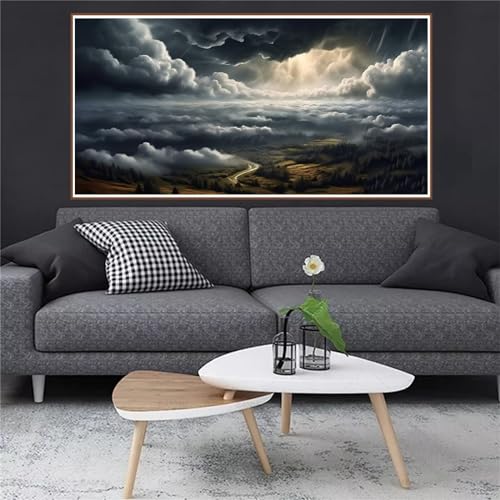Peinture Diamant Nuage 5D créez votre havre de paix avec ce kit broderie diamant adulte