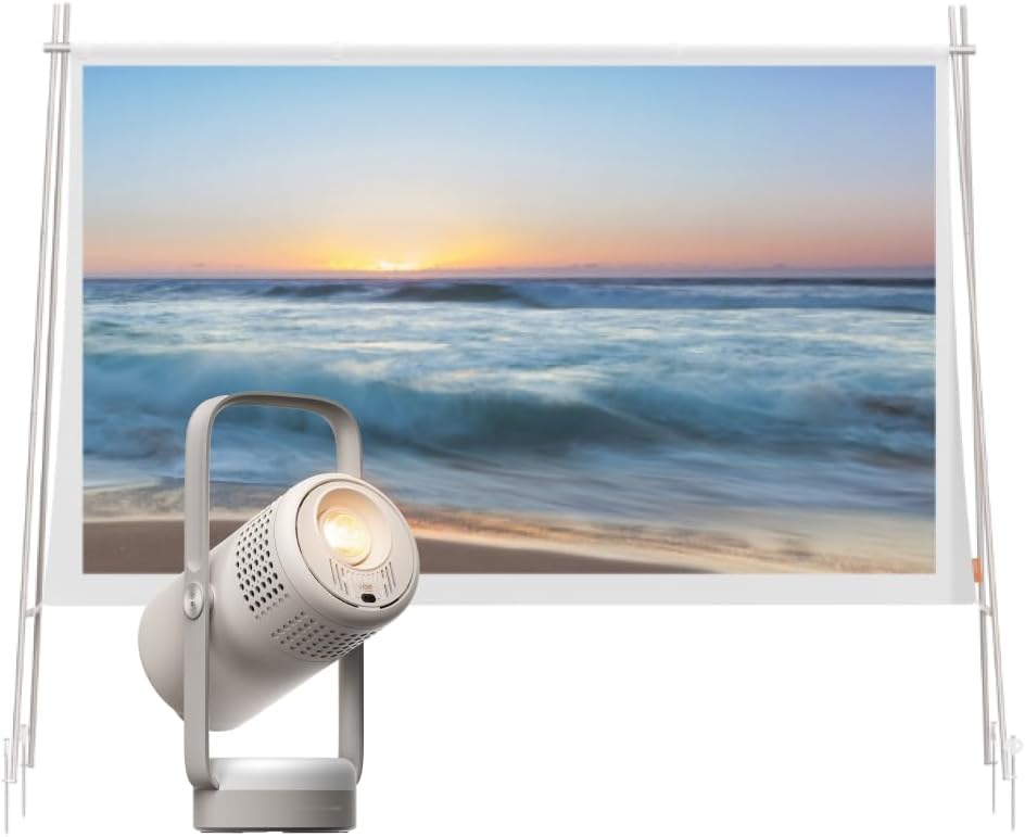 Projecteur XGIMI Vibe One + Écran Pliable 70 Pouces, Projecteur...