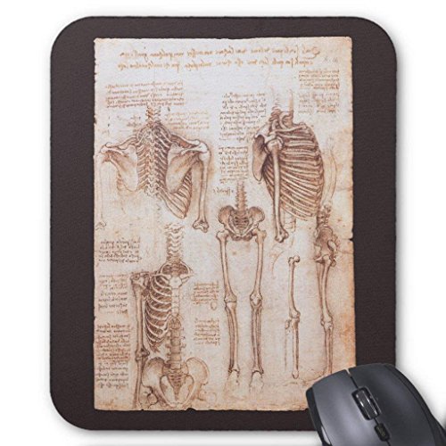 Preisvergleich Produktbild Menschliche Anatomie-Skelette von Leonardo Da Vinci Mouse Pad