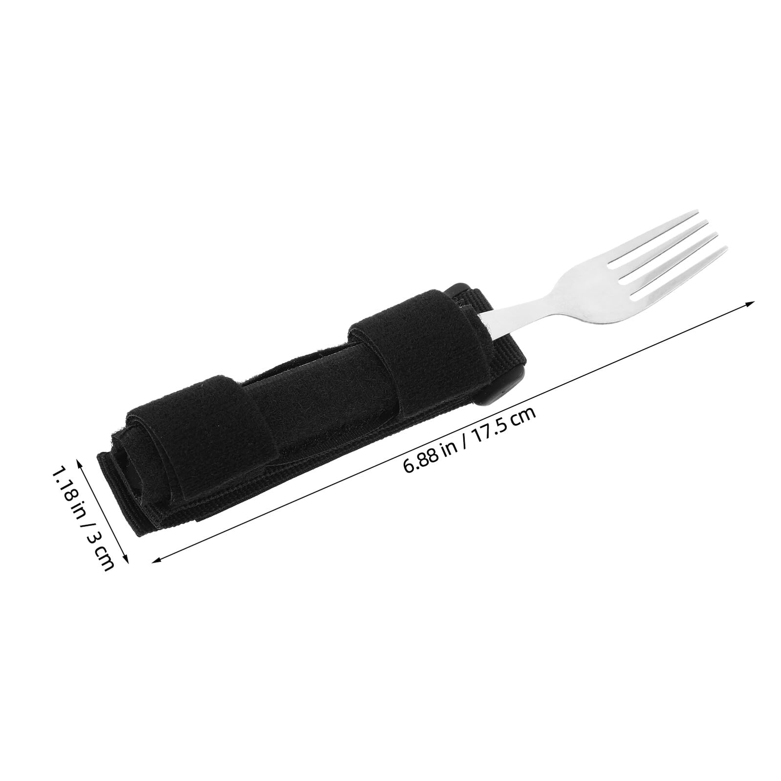 Soporte para Cubiertos Correa Ajustable Antideslizante para Personas Mayores y Discapacitadas, Utensilios de Asistencia para Comer, Herramienta de Rehabilitación para Uso Diario
