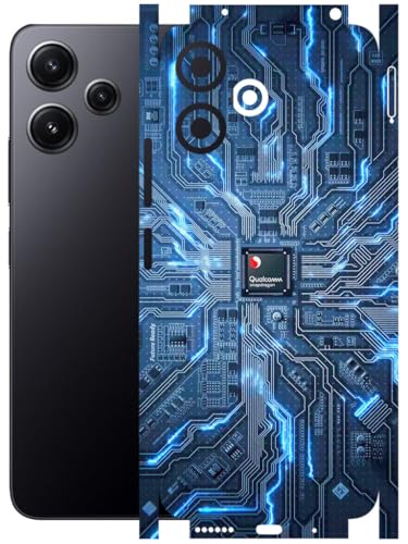 Image of AtOdds - Full Body Back Screen Guard Protector Film - Lamination Wrap Skin Sticker Compatible with Poco M6 PRO (5G) | Scratchproof Matte Finish (Circuit)