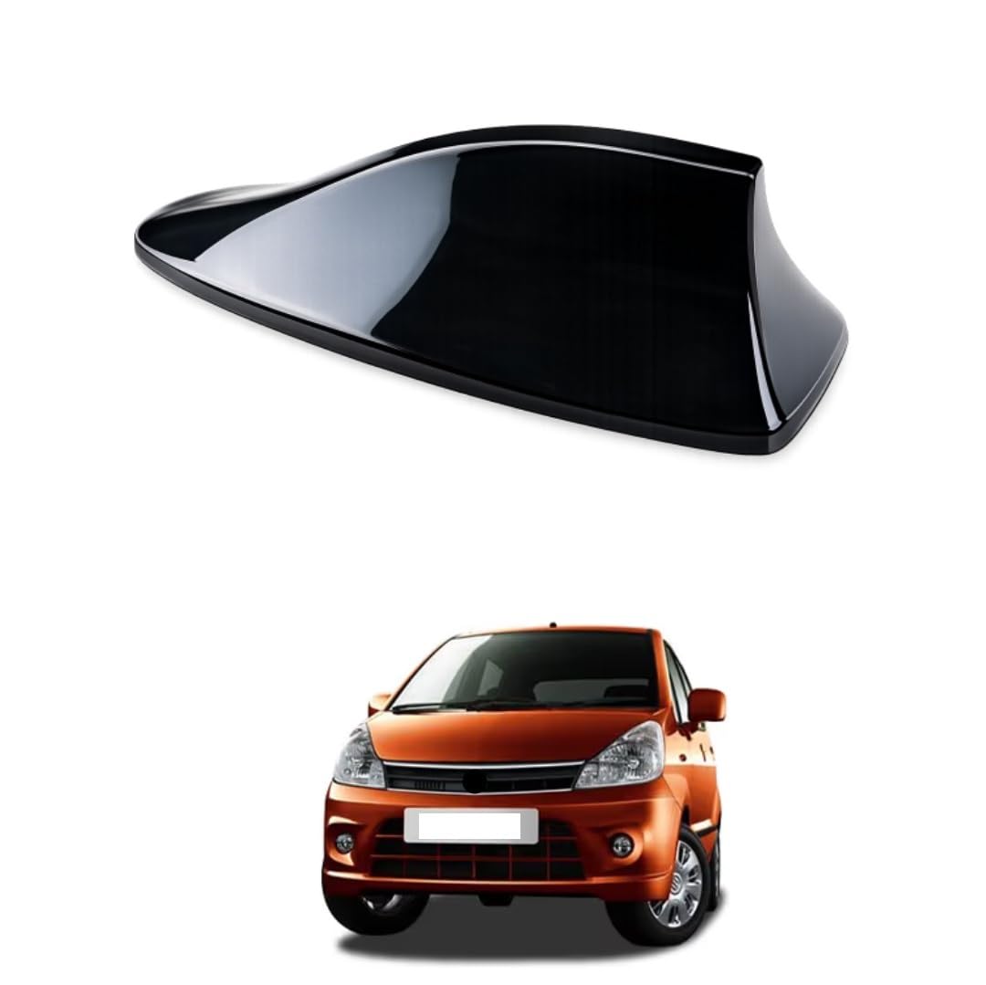 Universal Car Shark Fin Antenna | FM/AM Radio Signal Roof Antenna | Glossy Black ABS Car Roof Aerial | Self Adhesive | Compatible with Zen Estilo-picture-16
