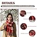 Wendyfull Winter Plaid Scarf for Women & Men Soft Warm Tartan Wrap Shawl Lightweight Fashion Accessory Cashmere Feel