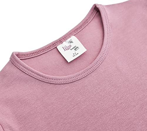 Image of Lilax Girls Short Puff Sleeve Cotton T-Shirt, Toddler & Little Girls Top | 95% Cotton Puff Sleeve Tee; Crewneck, Short Sleeve; Toddler & Girls Sizes 2T-12; for School, Play & Everyday; Machine Wash