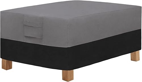 Easy-Going Funda para mesa auxiliar de patio, pequeña para mesa rectangular para exteriores, resistente a los rayos UV, impermeable, para muebles de