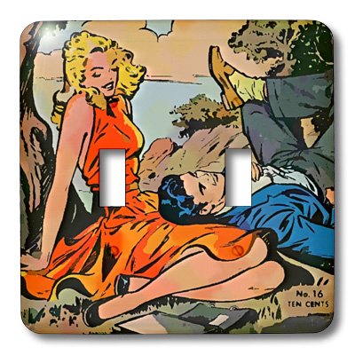 Interruptor romantic comic book multicolor lsp_26062_2 para decoración de pared 3