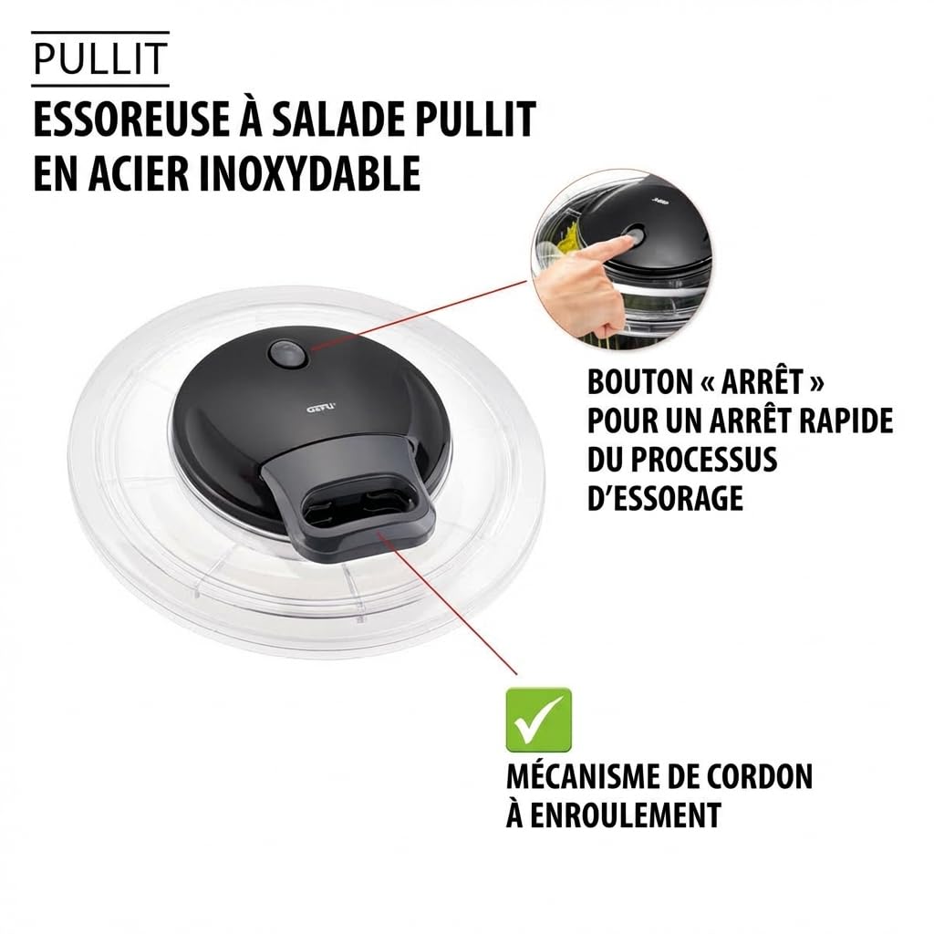 GEFU Essoreuse à Salade PULLIT