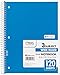 Mead 75698 Spiral Notebook, Wide Ruled, 3 Subject, 120 Sheets, 10.5