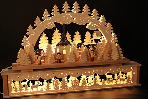 3D Schwibbogen Mit Bewegter Eisenbahn 75 X 50 X 19cm Lichterbogen Weibbach 1024x708