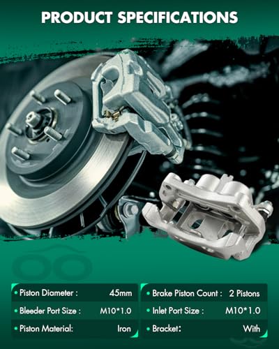 Image of SCITOO 19B7100 19B7101 Front Left & Right Disc Brake Calipers Assembly w /Bracket For INFINITI For JX35 /For QX60,For Nissan For Murano /For Pathfinder