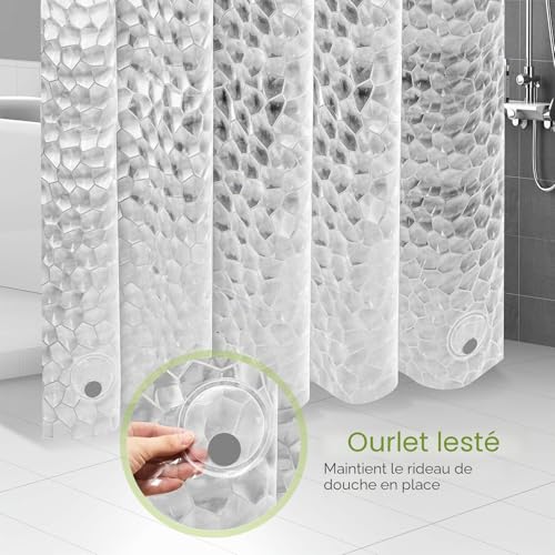 Rideau de Douche EVA 3D Semi-Transparent 120x200 OTraki