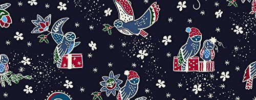 Vera Bradley Iconic Large Travel Duffel in Holiday Owls, Signature Cotton - Image 3