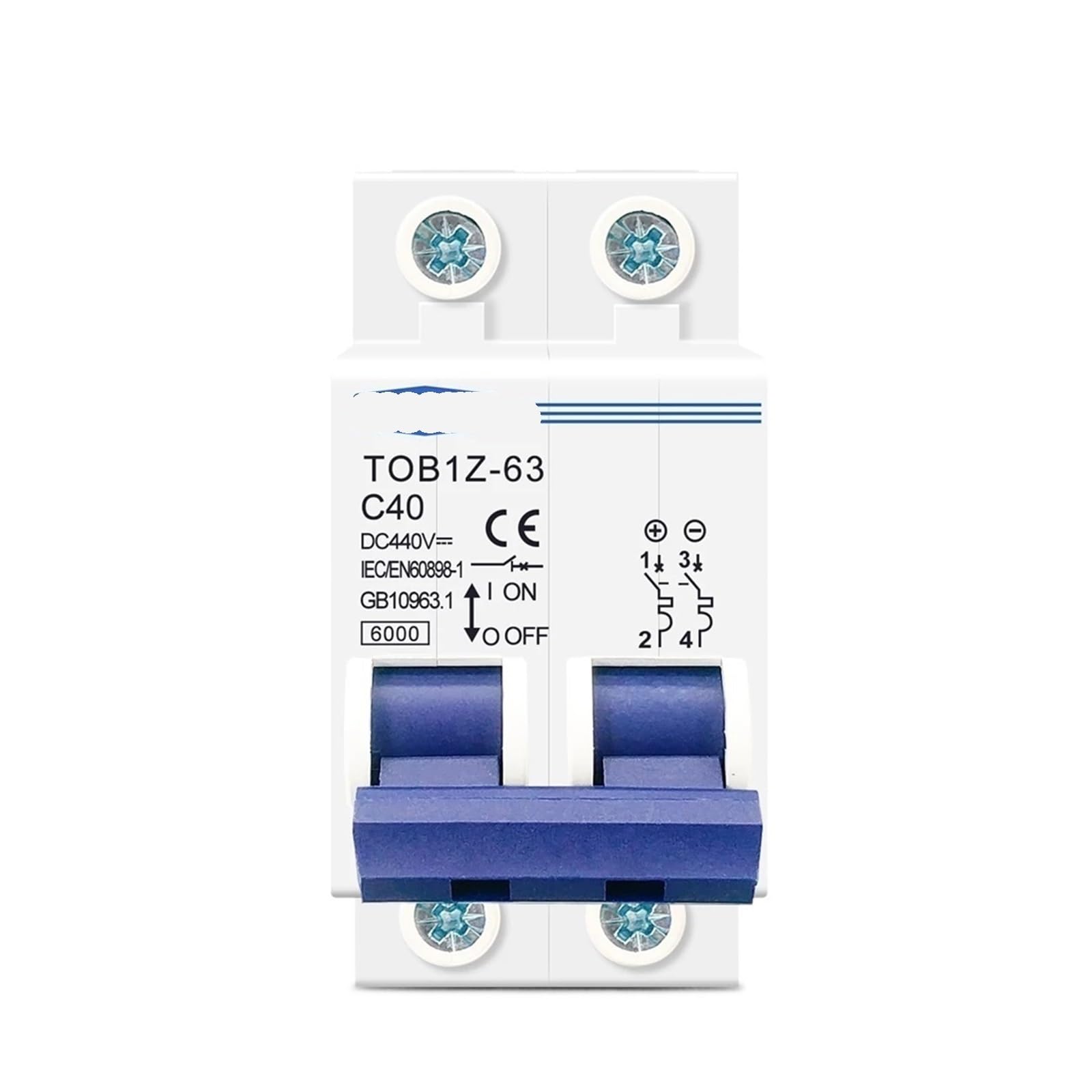 Mini wyłącznik automatyczny 2P DC 6KA 440V 3A 6A 10A 16A 20A 25A 32A 40A 50A 63A (10A)
