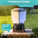 Solar Automatic Fish Feeder for Pond, Big Tank Auto Outdoor Koi Fish Feeder | Large Capacity 23L, Programmable Auto Timer, Battery & AC Electric Power - Image 4