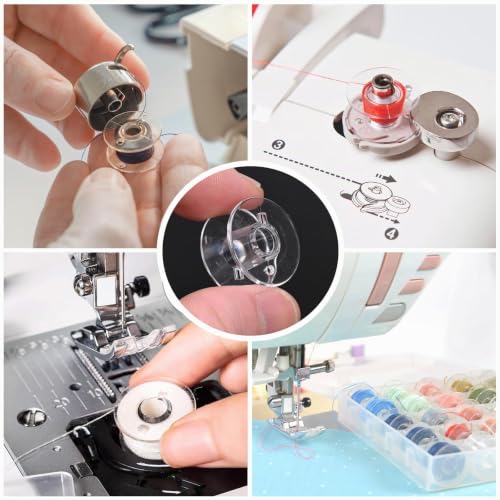 Miniatura 5 de Mumdoyal 25 Pcs Costura Accesorios,Canillas Maquina Coser,Adecuado Para Máquinas De Coser Con Canilla. Metal