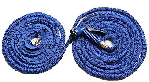 3 Times Flexible Scalable Expansion Rubber Water Washing Pipe Water Gun Hose Metal Connector