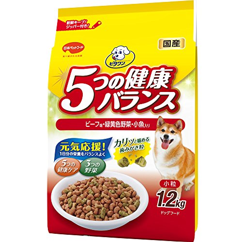 ビタワン　ドッグフード　5つの健康バランス　小粒　　ビーフ味・野菜入...