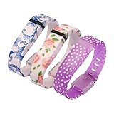 Generic Replacement Wrist Band for Fitbit Flex with Secure Fasteners Sleeve and Metal Clasps Small Pack of 3
