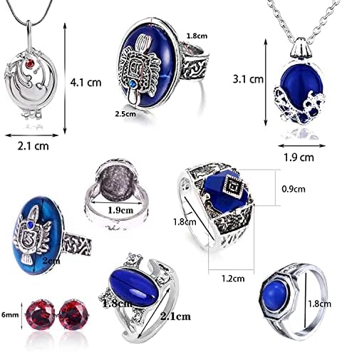 HJYZY 25 pcs Vampire Ring Fashion Vampire Diaries Daylight Walking Signet Damon's Ring Caroline Forbes Ring Elena Daylight Ring Sticker Set