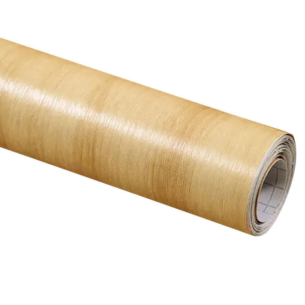Papier peint adhésif bois 90cm x 5m imperméable pour rénovation meuble cuisine et salle de bain
