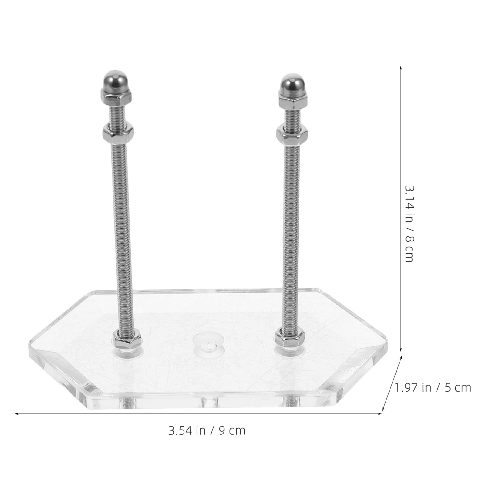 FUNOMOCYA Skateboard Hanger Wall Mount 2 Units Deck Storage for Skateborad Hanger Sturdy Acrylic Space-Saver Easy-to-Set up