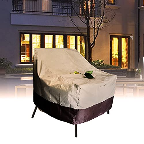 J&C 38x35x31in Chair Cover Outdoor Dustproof Water Resistant Furniture Patio Table Cover for Indoor Garden Furniture
