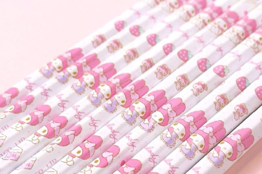 Lápices Cute MSGlobal B Hexagonal 10 unidades rosa miniatura 2