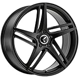 KRAZE KR195 Satin Black Wheel with Aluminum (20 x 8.5 inches /5 x 5 mm, 38 mm Offset)