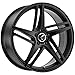 KRAZE KR195 Satin Black Wheel with Aluminum (20 x 8.5 inches /5 x 5 mm, 38 mm Offset)