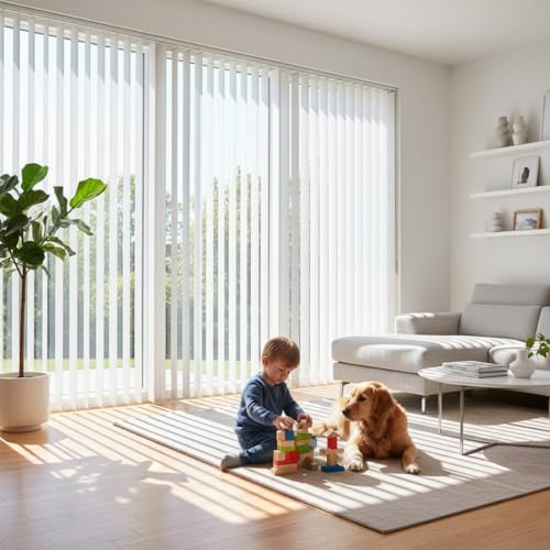 Divisor de habitación opaco blanco para separar salones y dormitorios 5